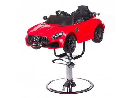 Gyerek fodrász szék Mercedes - Piros