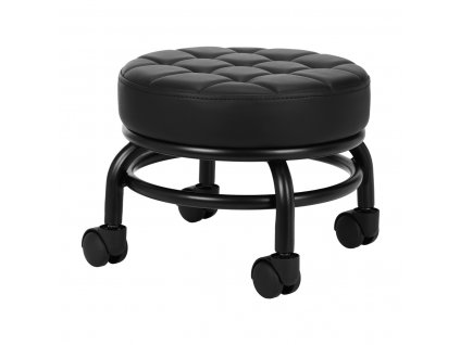 Pedikűrös munkaszék fekete műbőrrel