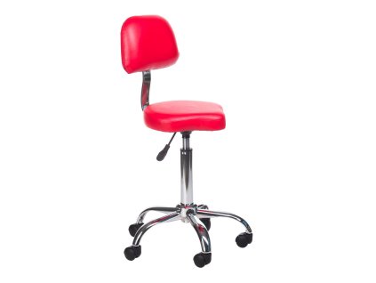 Kozmetikai szék háttámlával BH-7268 – piros