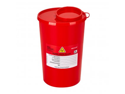 38108 3 nadoba na zdravotni odpad 2 l cervena