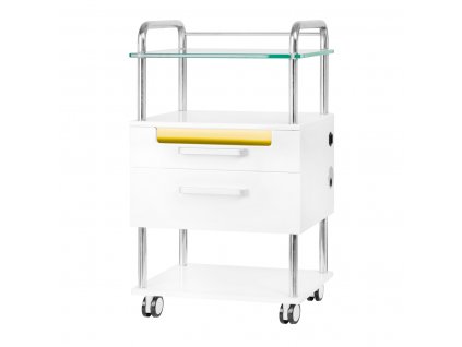 Kozmetikai kocsi HELPER 6052T – fehér, UV-C sterilizálós