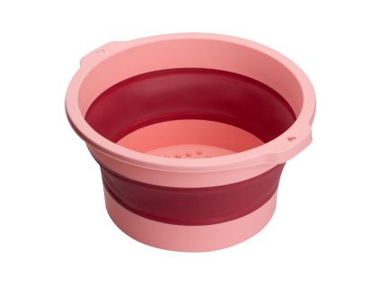 Összecsukható pedikűrös lábáztató tálca – rózsaszín