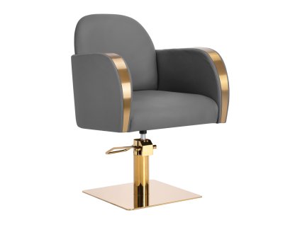 Fodrász szék, fodrászszék Gabbiano Malaga arany-szürke