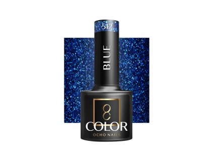 OCHO NAILS Hibrid Géllakk, körömlakk Blue 512 -5 g