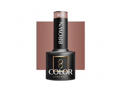 OCHO NAILS Hibrid Géllakk, körömlakk Brown 805 -5 g