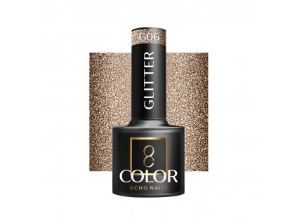 OCHO NAILS Hibrid Géllakk, körömlakk Glitter G06 -5 g