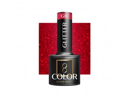 OCHO NAILS Hibrid Géllakk, körömlakk Glitter G10 -5 g