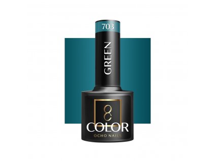 OCHO NAILS Hibrid Géllakk, körömlakk Green 703 -5 g