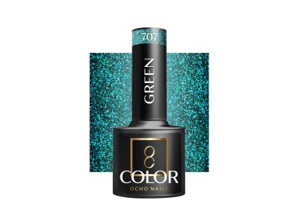 OCHO NAILS Hibrid Géllakk, körömlakk green 707 -5 g