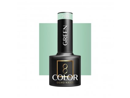 OCHO NAILS Hibrid Géllakk, körömlakk Green 708 -5 g