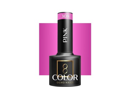 OCHO NAILS Hibrid Géllakk, körömlakk Pink 308 -5 g