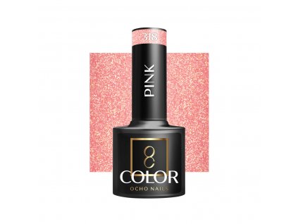 OCHO NAILS Hibrid Géllakk, körömlakk pink 318 -5 g