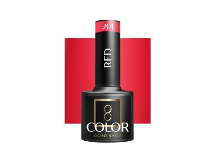 OCHO NAILS Hibrid Géllakk, körömlakk red 201 -5 g