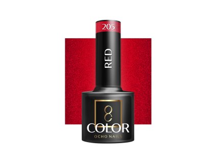 OCHO NAILS Hibrid Géllakk, körömlakk red 205 -5 g