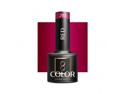 OCHO NAILS Hibrid Géllakk, körömlakk red 210 -5 g