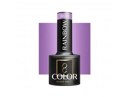 OCHO NAILS Hibrid Géllakk, körömlakk Purple R08 -5 g