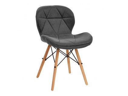 Skandináv szék 4Rico QS-186 – bársony szürke