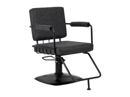 Fodrász szék, fodrászszék Gabbiano Katania Loft Old Leather fekete
