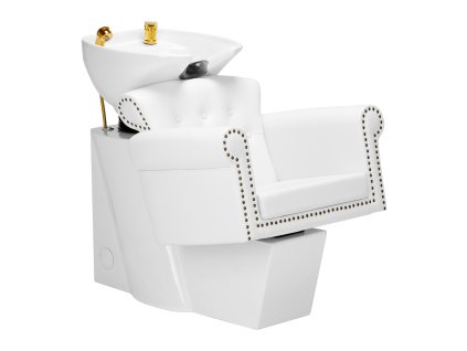 Fodrász fejmosó, fejmosótál  GABBIANO BERLIN ARANY-FEHÉR