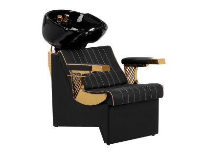 Fodrász fejmosó, fejmosótál  Gabbiano Marcus arany-fekete