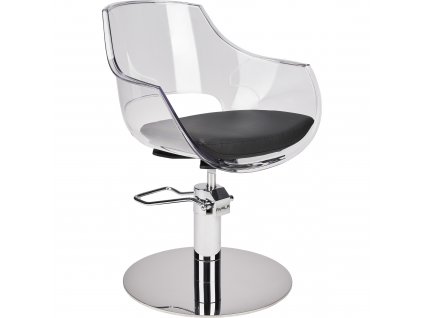 AYALA Fodrász szék GHOST, átlátszó-fekete