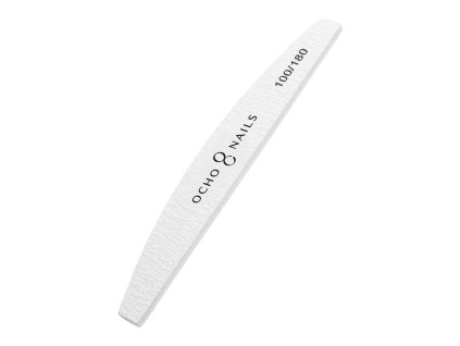 Ocho Nails körömreszelő félhold 100/180 – 10 db, természetes körmökhöz