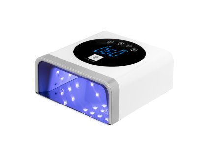55226 ocho nails led uv lampa x22 72w bezdratova bila se zrcadlovym podstavcem
