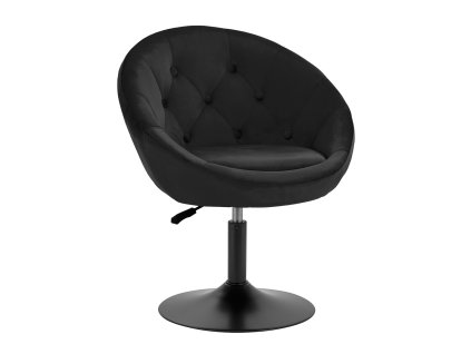 55325 4rico kosmeticke otocne kreslo qs bl12b sametove cerne