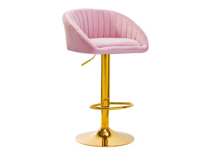 Bárszék 4Rico QS-B16G – bársonyos rózsaszín