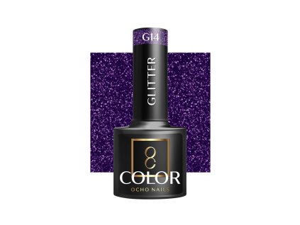OCHO NAILS Géllakk, körömlakk glitter G14 -5 g
