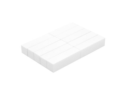 Ocho Nails fehér buffer blokk 320 – 10 db