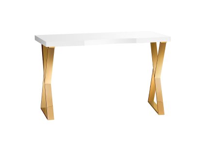 Műkörmös asztal, műkörmösaszta SIMPLY M, arany lábakkal