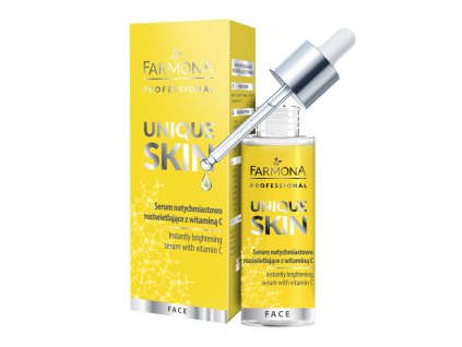 Farmona UNIQUE SKIN azonnali bőrfényfokozó szérum C-vitaminnal 30 ml