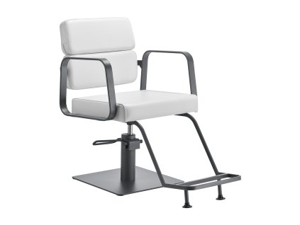 Fodrász szék Gabbiano Porto – fehér-szürke, luxus kivitel