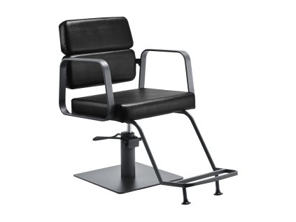 Fodrász szék, fodrászszék Gabbiano Porto – fekete-szürke, luxus kivitel