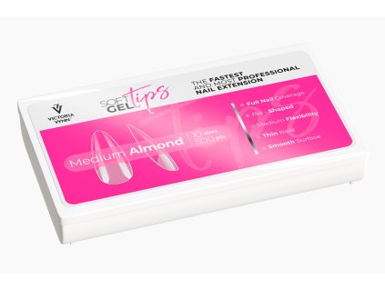 Tippek körömépítéshez MEDIUM ALMOND 500 db