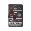 Dekorációs tábla BARBER B021 – dombornyomott fémtábla