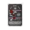 Dekorációs tábla BARBER B021 – dombornyomott fémtábla