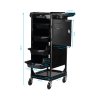 Eszközkocsi, fodrász kocsi GABBIANO FX10C – fekete
