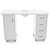 Műkörmös asztal, műkörmösaszta 2027 porelszívóval, Fehér