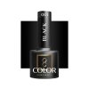 OCHO NAILS Hibrid Géllakk, körömlakk Black 002, 5 G