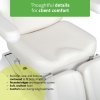 Pedikűr szék, elektromos kezelőszék Simply Comfort 41P fehér