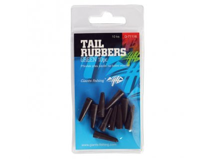 Giants fishing Převlek na závěsku Tail Rubbers Green/10ks ( 20mm )