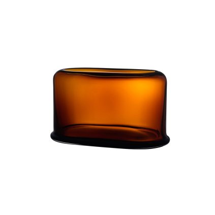 Layers Vase Wide Amber