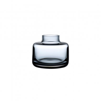 vase Wide Steel Blue