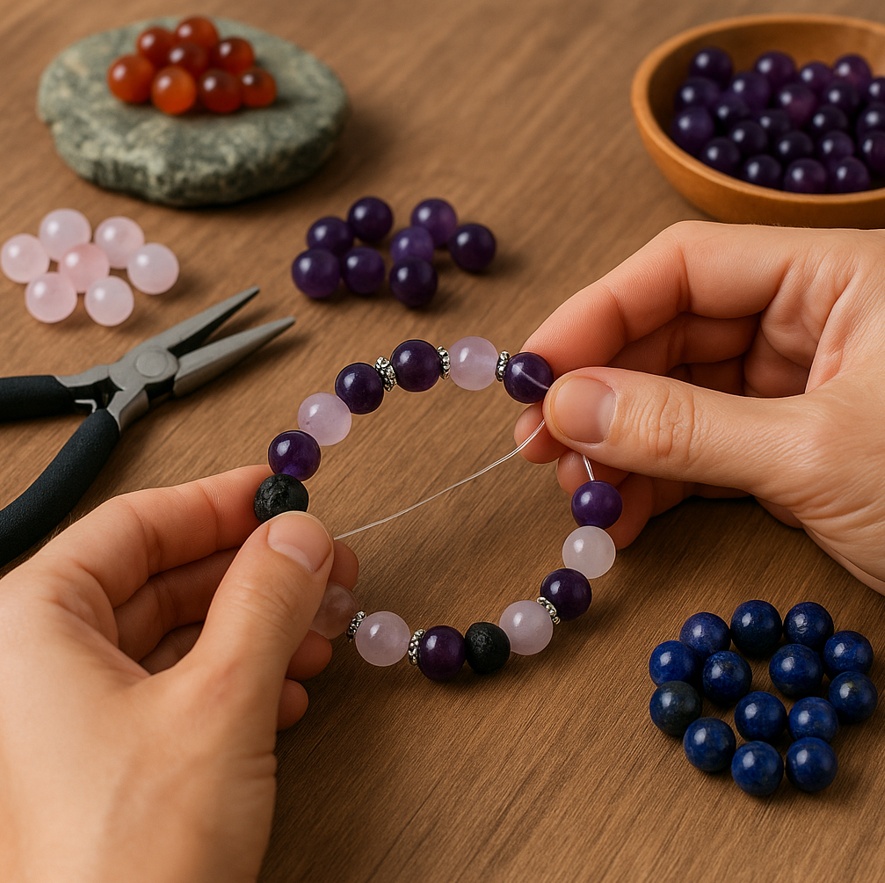 Jak vznikají náramky z minerálů – cesta kamene k vašemu zápěstí.