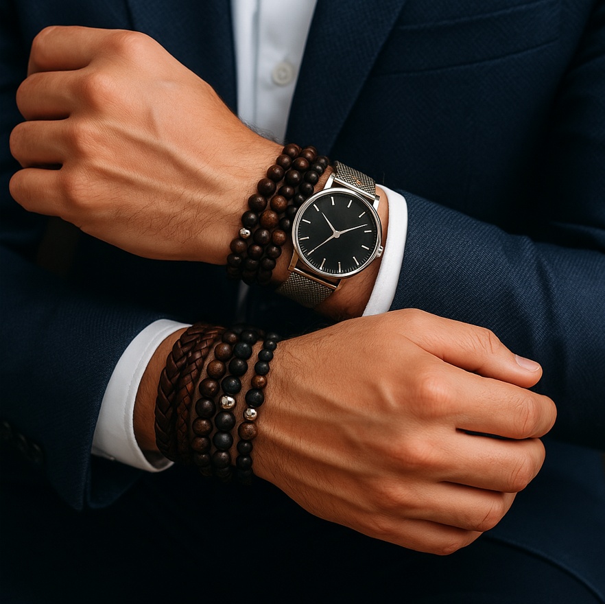 Jak nosit náramky na obou rukou: styl, výraz osobnosti i rovnováha