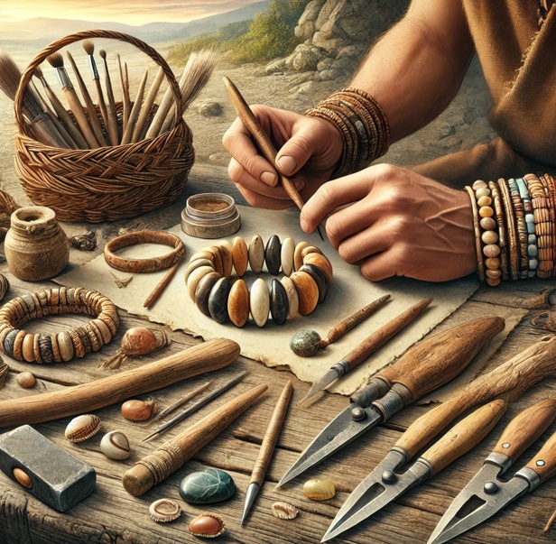 Jaké byly první materiály používané k výrobě náramků?