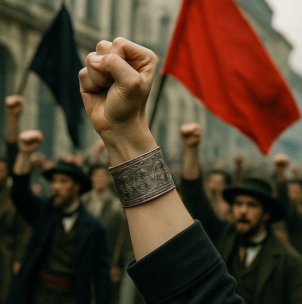 Náramky jako symbol vzpoury a revoluce v historii