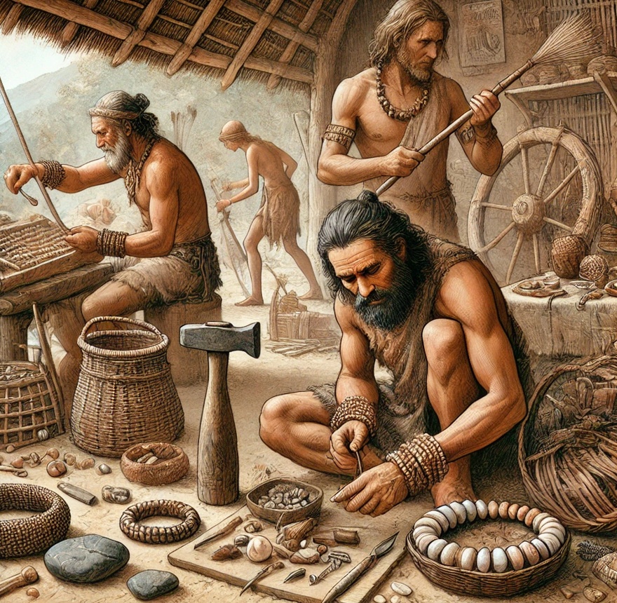 Jaké byly první materiály používané k výrobě náramků?